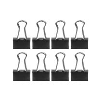 Pinces de serrage Pincello 390 Noir Métal Trombone Petit (24 Unités)
