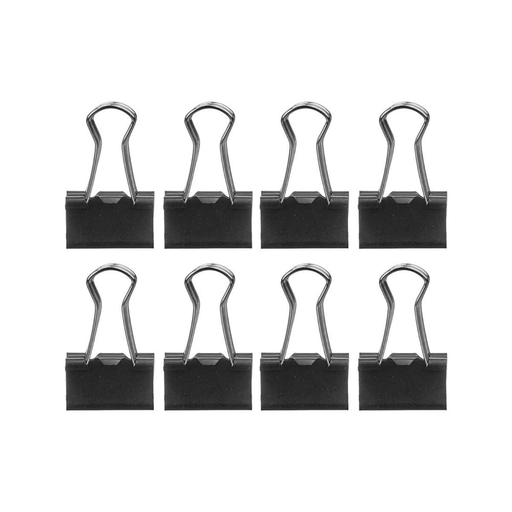 Pinces de serrage Pincello 390 Noir Métal Trombone Petit (24 Unités)