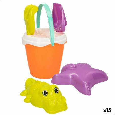 Strandspielzeuge-Set Colorbaby Ø 18 cm Polypropylen (15 Stück)