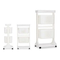 Vegetable trolley Kinvara TP-747-1 White polypropylene Plastic 33 x 83,5 x 42 cm