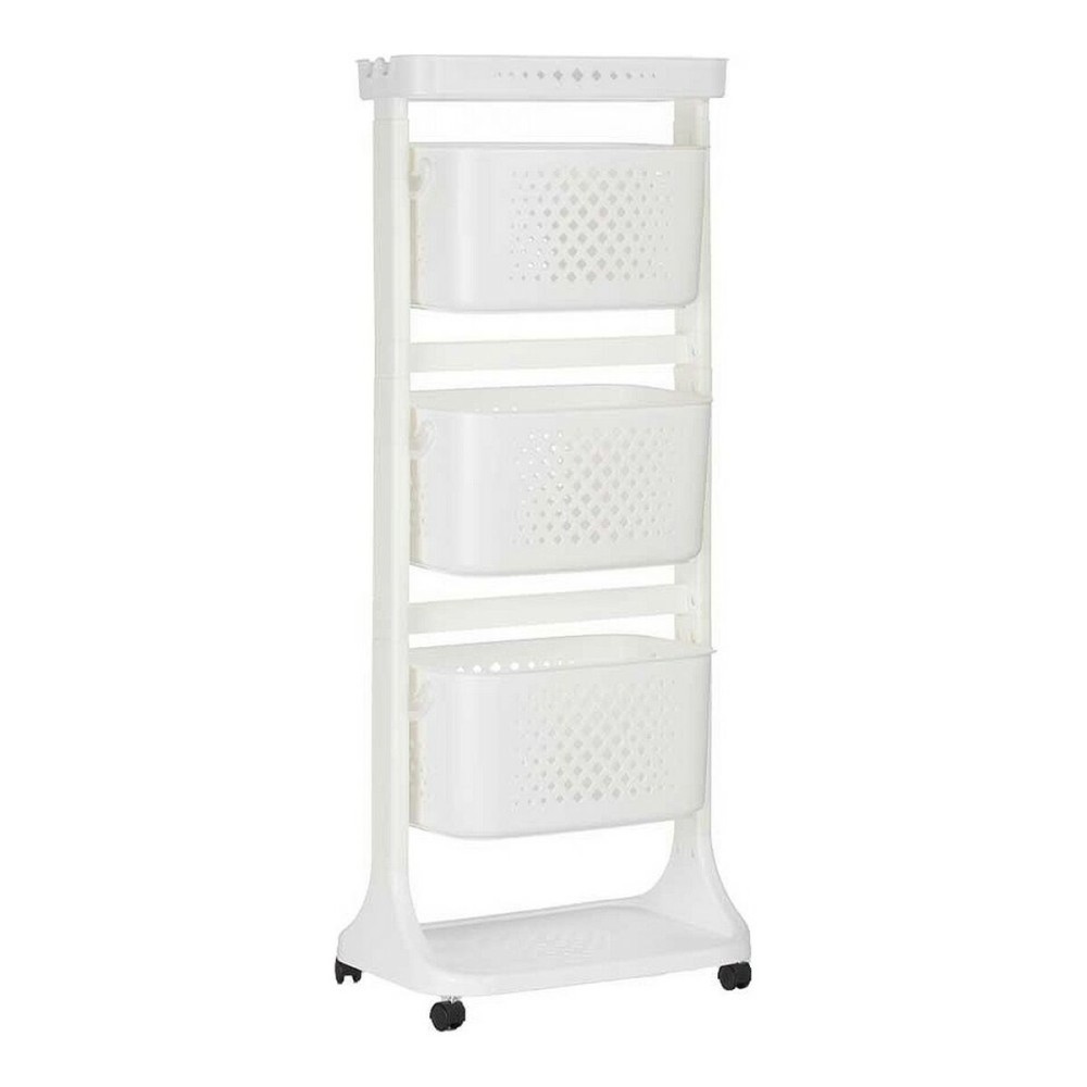 Vegetable trolley Kinvara TP-749 White polypropylene Plastic 33 x 112 x 41 cm