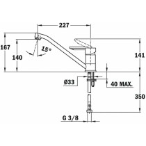 Mixer Tap Teka ML Silver Chrome Stainless steel