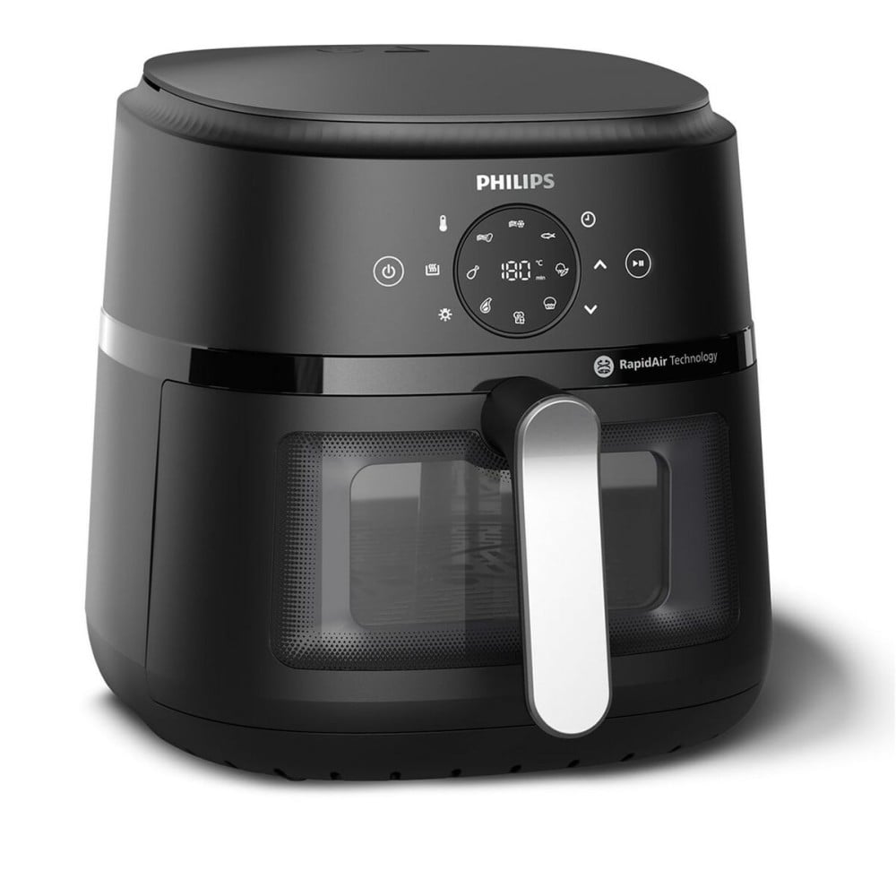 Heißluftfritteuse Philips HD9270/90 Schwarz Silberfarben 1700 W 6,2 L