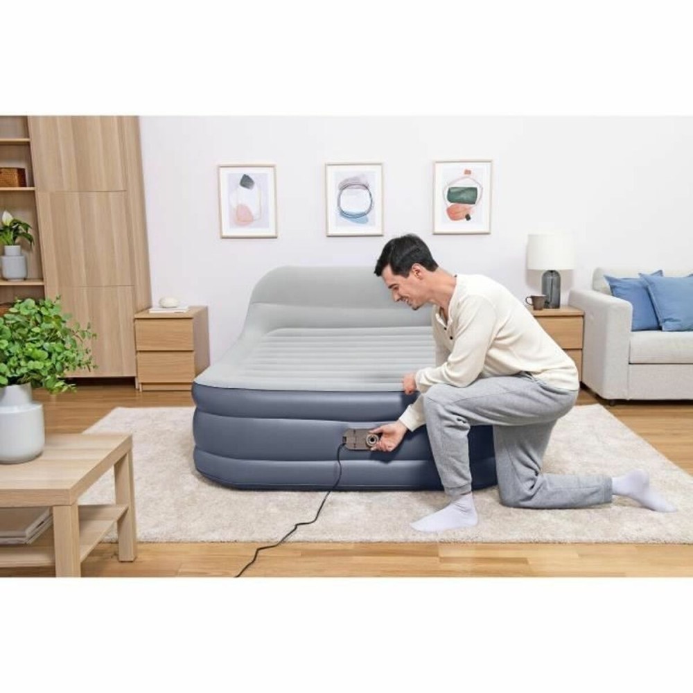 Bestway Doppelbett mit Motor Kopfteil 226x152x84 cm Aufblasbar Camping 67923