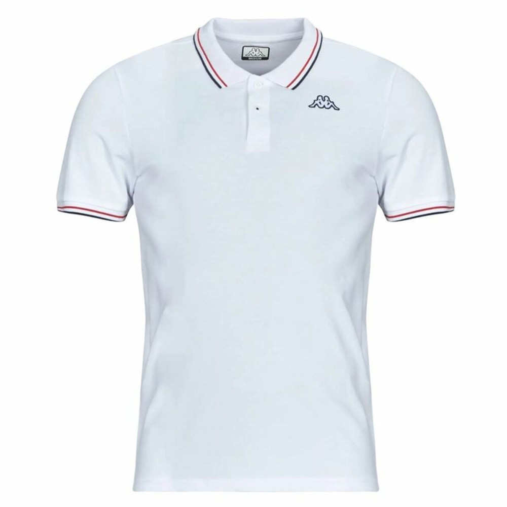 Polo à manches courtes homme Kappa Ezio 2 Blanc Rouge