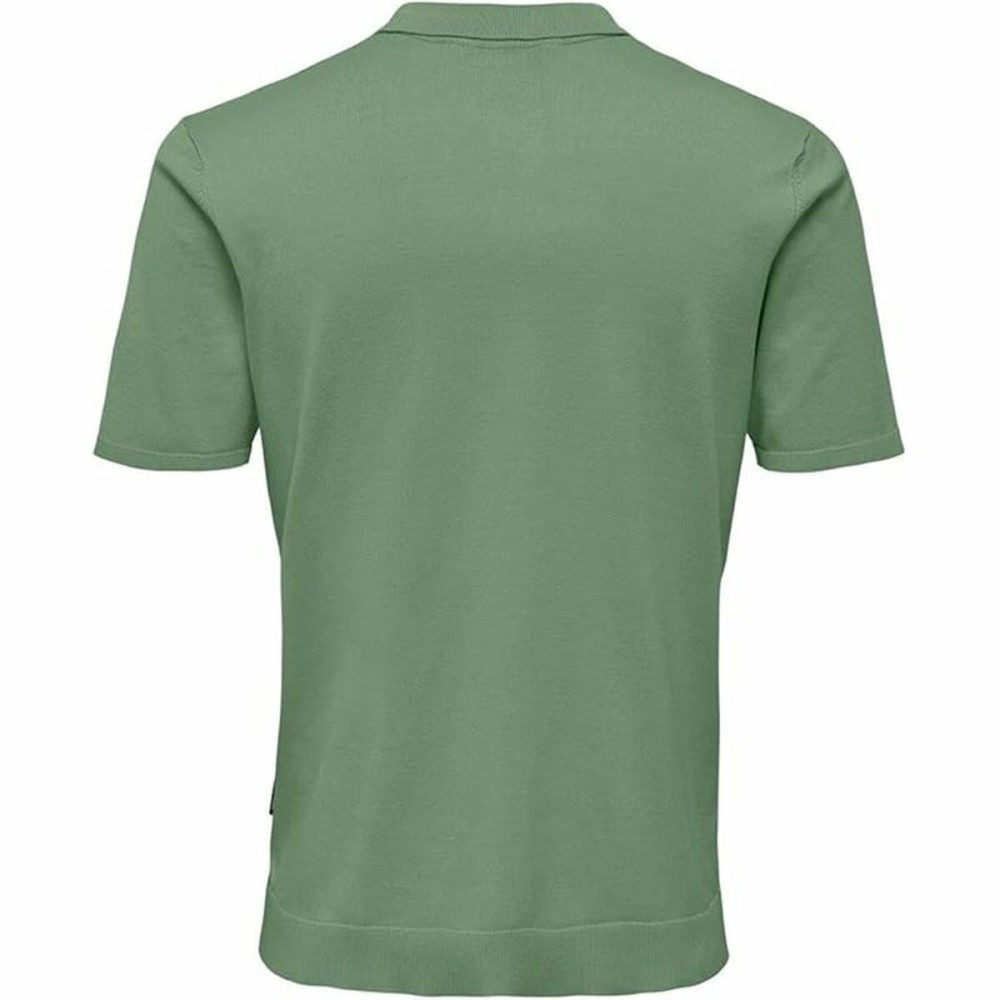 Polo à manches courtes homme Only & Sons Onswyler Life Reg 14 Ss Knit Vert
