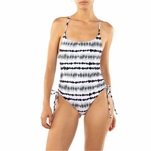 Damen Badeanzug Alphaventure Sutare Weiß Schwarz