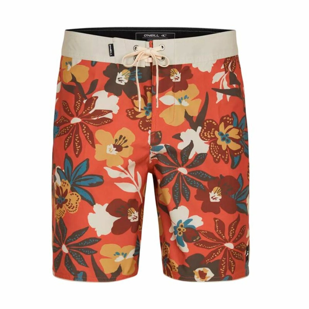 Men’s Bathing Costume O'Neill Hyperfreak Mysto Scallop 19 Red 19"