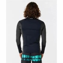 Bade-T-Shirt Rip Curl Waves pf Schwarz