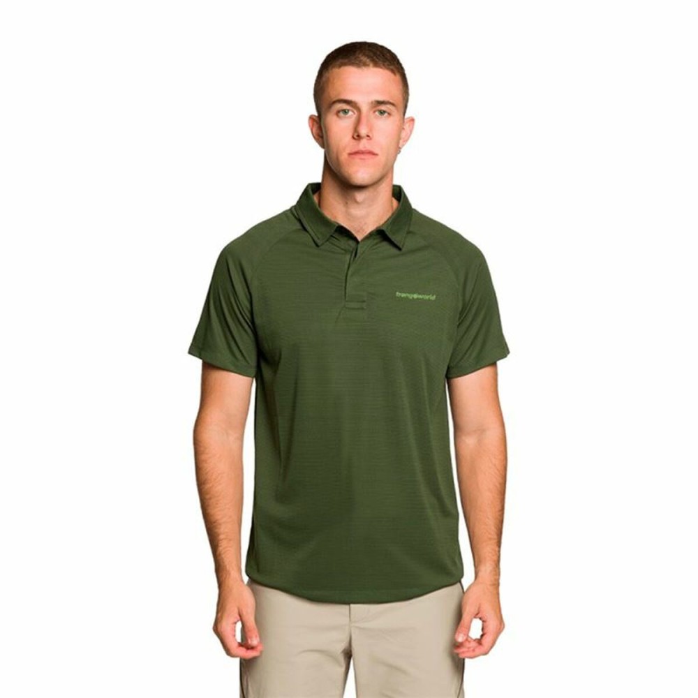 Polo à manches courtes homme Trangoworld Bonete Olive