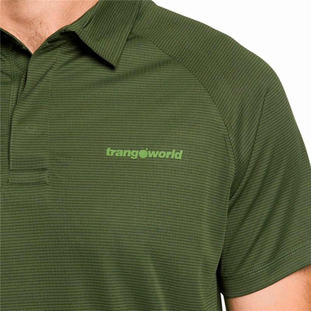Polo à manches courtes homme Trangoworld Bonete Olive