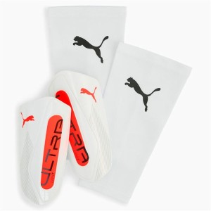 Fussball Schienbeinschützer Puma Ultra Light Sleeve Weiß
