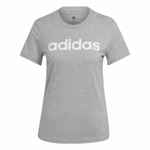 T-shirt à manches courtes femme Adidas Essentials Logo Mujer Gris clair (L)