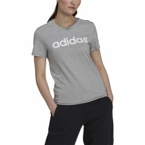 Damen Kurzarm-T-Shirt Adidas Essentials Logo Mujer Hellgrau (L)