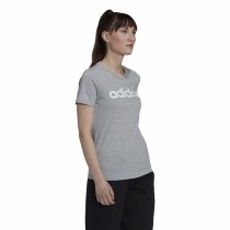 Damen Kurzarm-T-Shirt Adidas Essentials Logo Mujer Hellgrau (L)