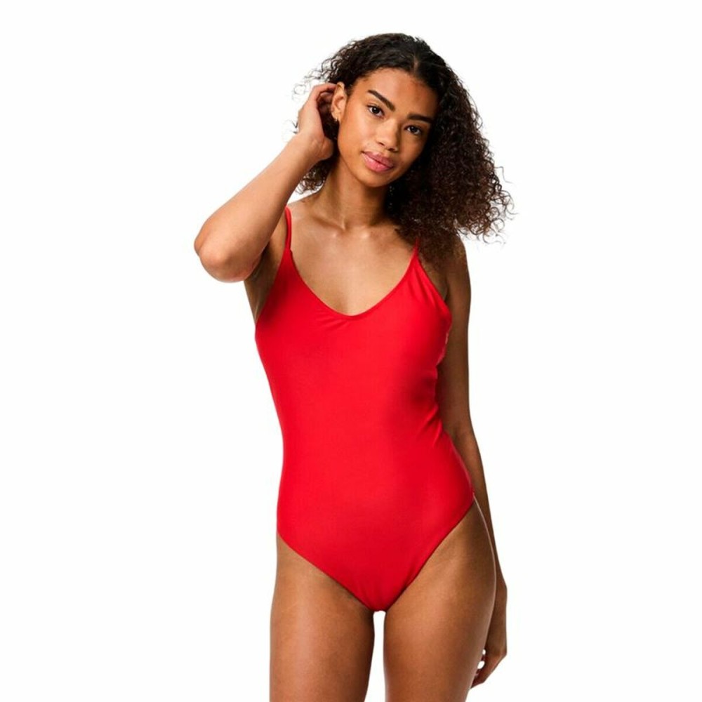 Damen Badeanzug Pieces Pcbaomi Bc Rot