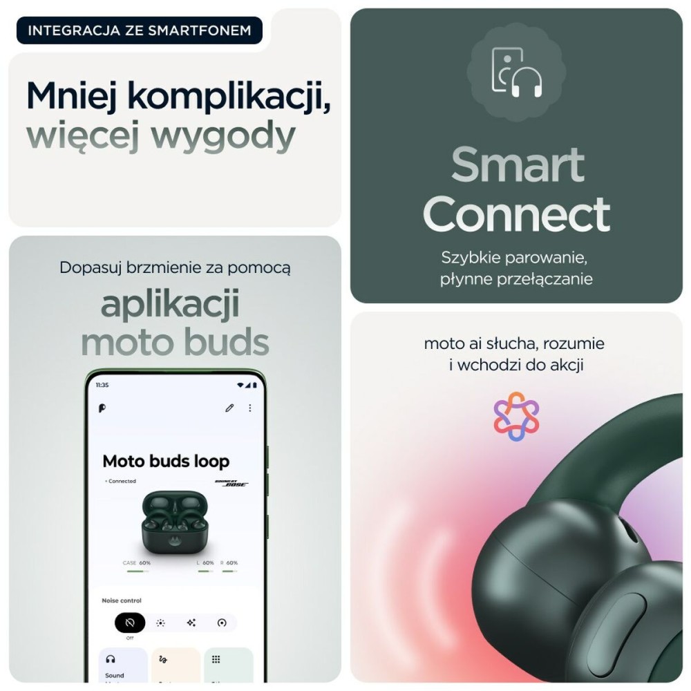 Bluetooth-Kopfhörer Motorola PG38C07165 grün