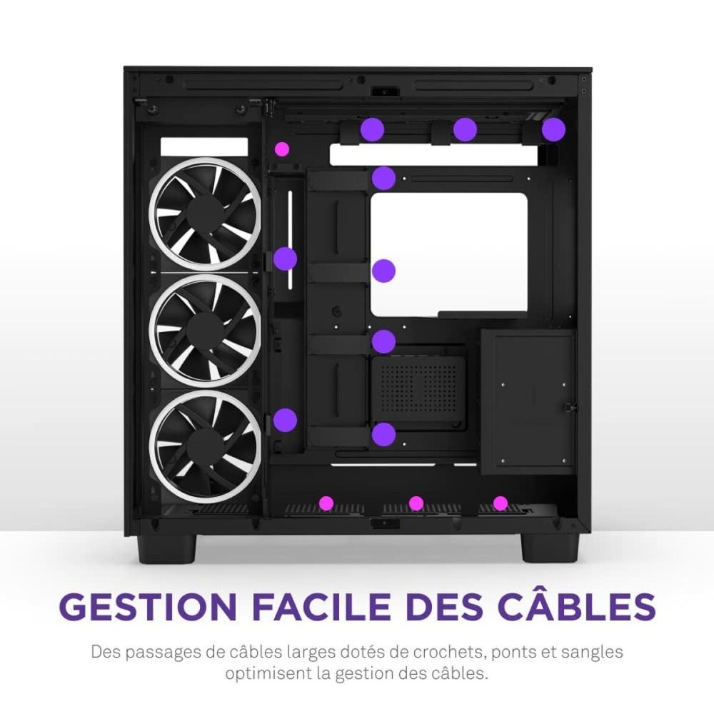 Boîtier ATX semi-tour NZXT H9 Elite Noir