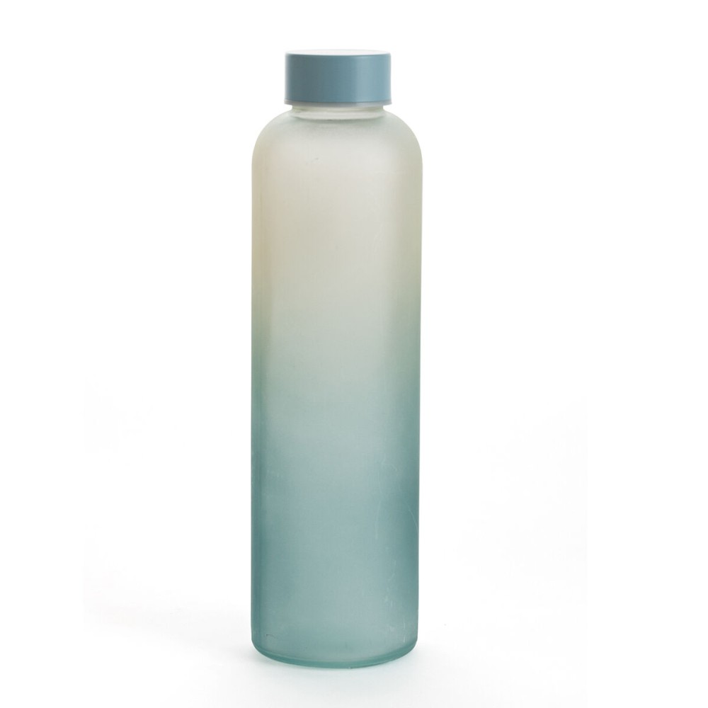 Bouteille d'eau Quid Quidate Bleu verre 600 ml (12 Unités)