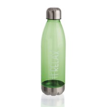 Water bottle Quid Quidate Green Plastic 750 ml (24 Units)