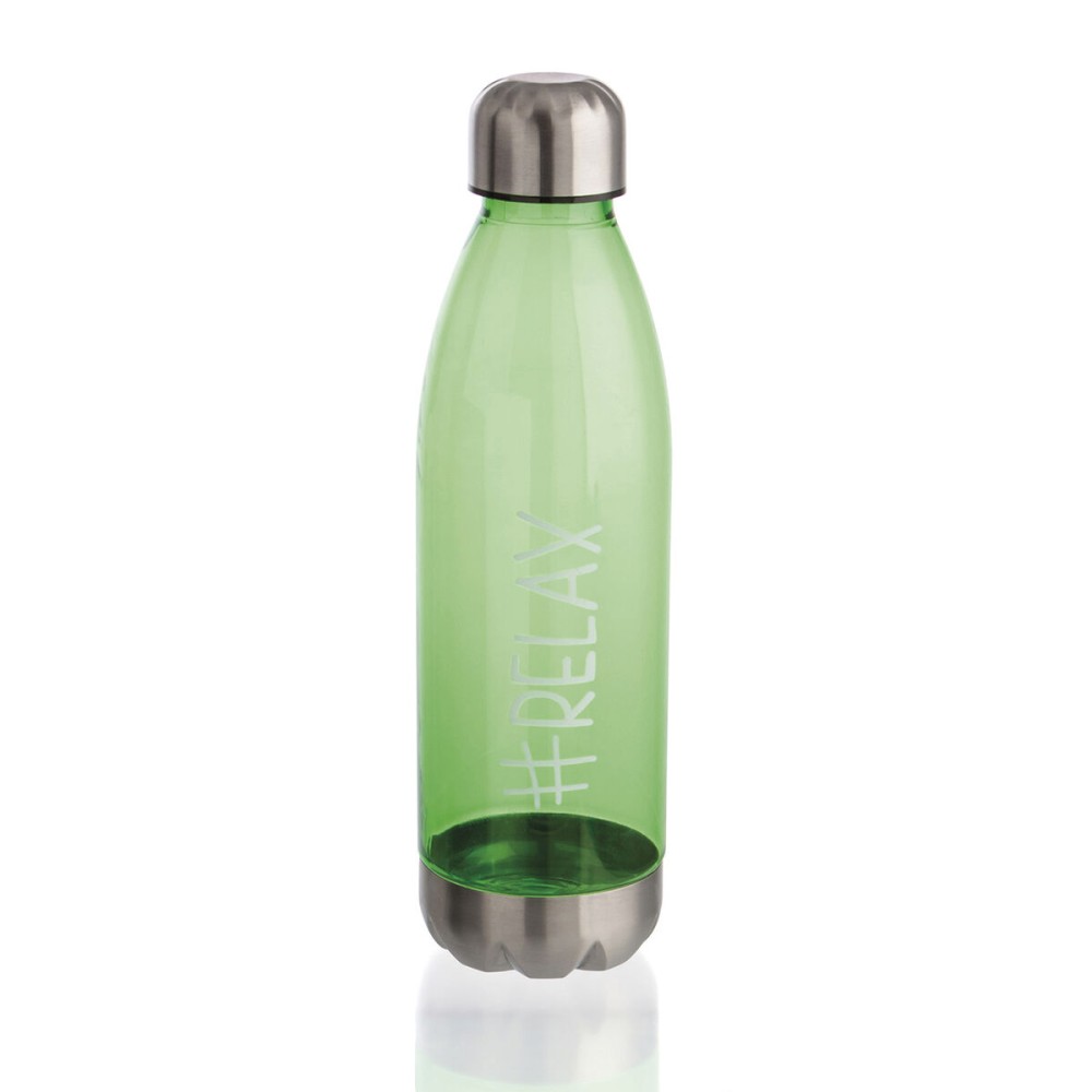 Water bottle Quid Quidate Green Plastic 750 ml (24 Units)
