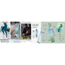Water bottle Quid Quidate Blue Plastic 720 ml (12 Units)