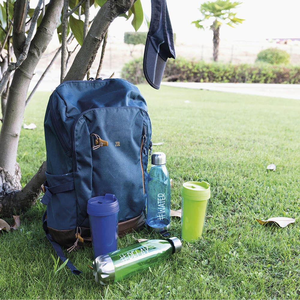 Water bottle Quid Quidate Green Plastic 750 ml (24 Units)