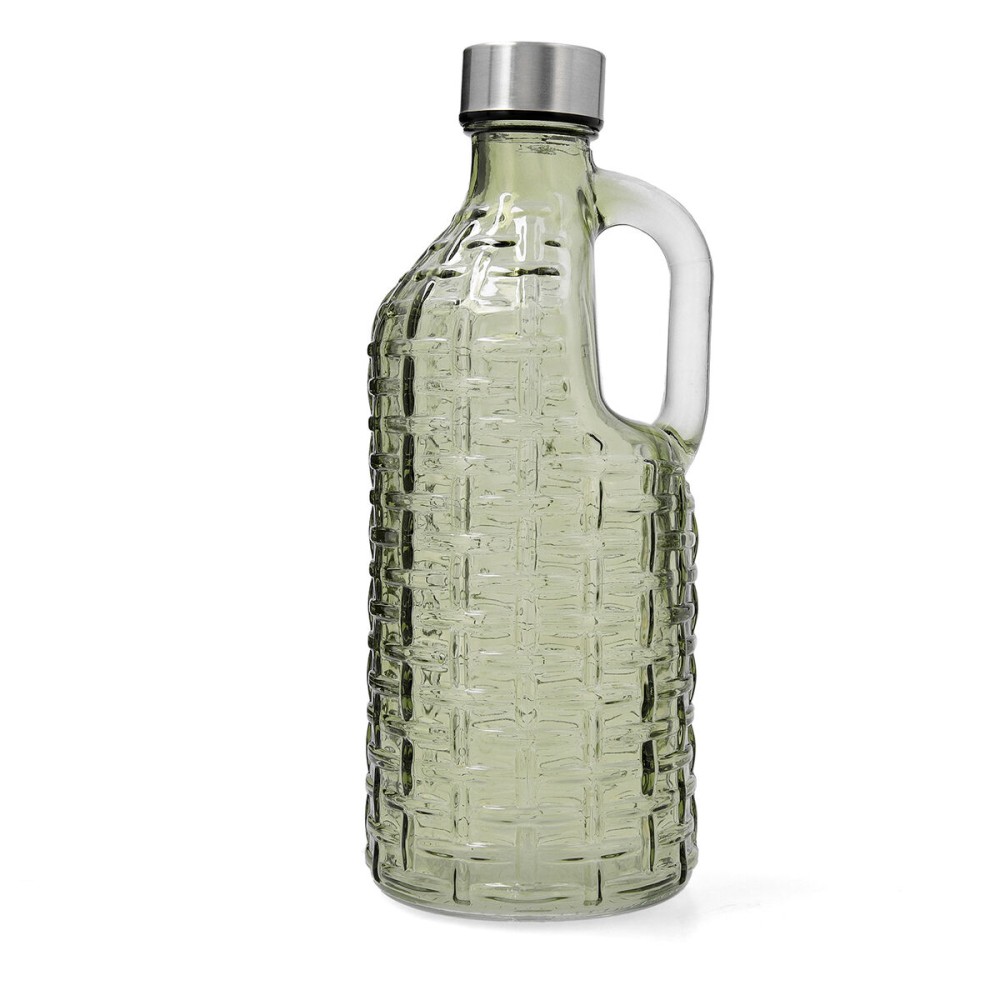 Water bottle Quid Calypso Green Glass 1 L (12 Units)