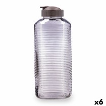 Wasserflasche Quid Velvet Grau Glas 1,8 L (6 Stück)