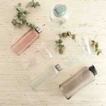 Water bottle Quid Velvet Grey Glass 1,8 L (6 Units)
