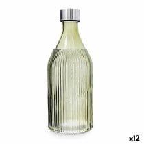 Wasserflasche Quid Maison grün Glas 1 L (12 Stück)