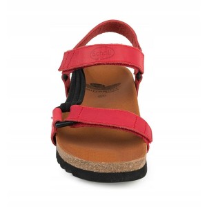 Women's sandals Mobilex PRS001CZERWONY43 Black Red