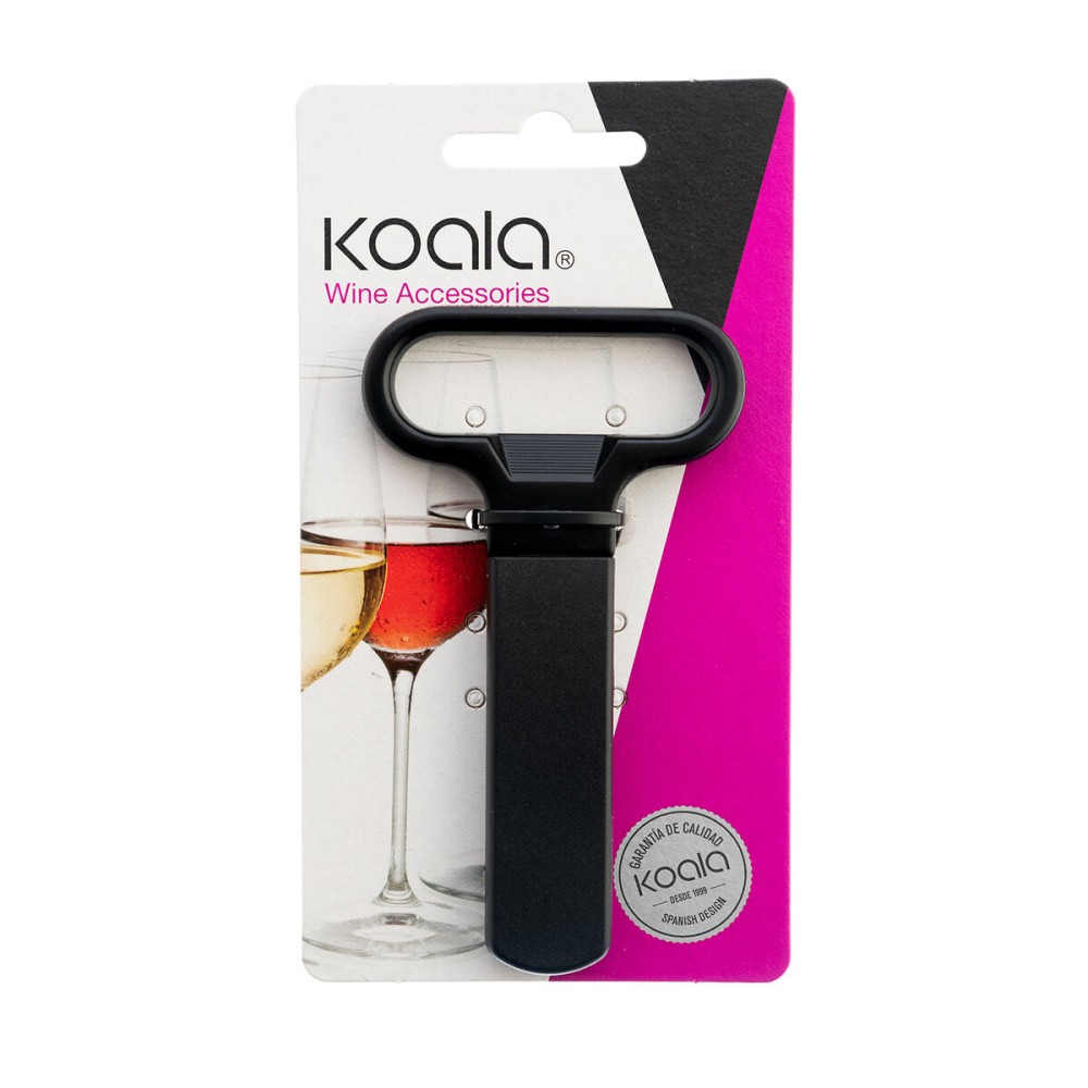 Flaschenöffner Koala Basic Schwarz Metall 11 x 6,5 x 1 cm (12 Stück)