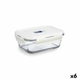 Lunchbox hermetisch Luminarc Baltic Creme Glas 820 ml (6 Stück)