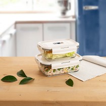 Lunchbox hermetisch Luminarc Baltic Creme Glas 820 ml (6 Stück)