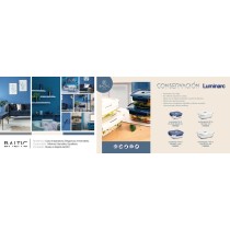 Lunchbox hermetisch Luminarc Baltic Creme Glas 820 ml (6 Stück)