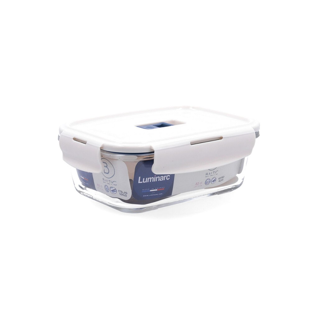 Lunchbox hermetisch Luminarc Baltic Creme Glas 820 ml (6 Stück)