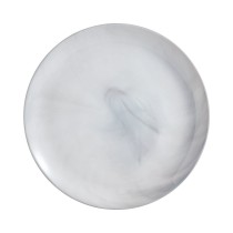 Flat Plate Luminarc Diwali Granit Marb Bicoloured Glass Ø 25 cm (24 Units)
