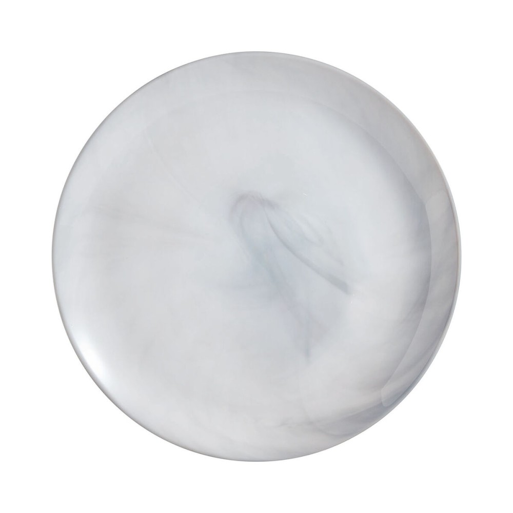 Flacher Teller Luminarc Diwali Granit Marb zweifarbig Glas Ø 25 cm (24 Stück)