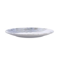Flat Plate Bidasoa Polaris Hydrozero Beige Ceramic Ø 27 cm (6 Units)