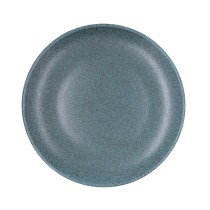Flat Plate Bidasoa Element Hydrozero Blue Ceramic Ø 27 cm (6 Units)