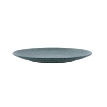 Flat Plate Bidasoa Element Hydrozero Blue Ceramic Ø 27 cm (6 Units)