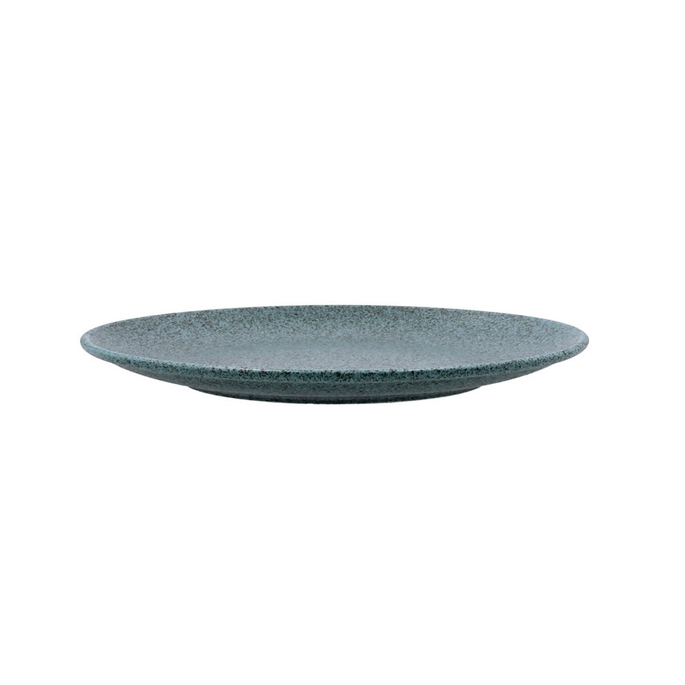 Flat Plate Bidasoa Element Hydrozero Blue Ceramic Ø 27 cm (6 Units)