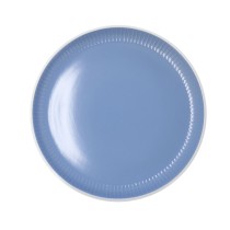 Flat Plate Bidasoa Moana Blue Ceramic Ø 26 cm (12 Units)