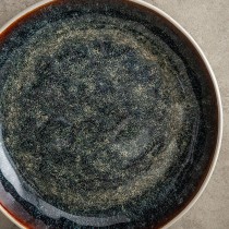 Flat Plate Bidasoa Elite Brown Ceramic Ø 26,5 cm (6 Units)