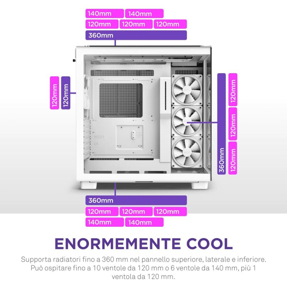 Boîtier ATX semi-tour NZXT CM-H91EW-01 Blanc