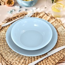 Flacher Teller Luminarc Apy Paradise Azul Blau Glas Ø 25 cm (24 Stück)