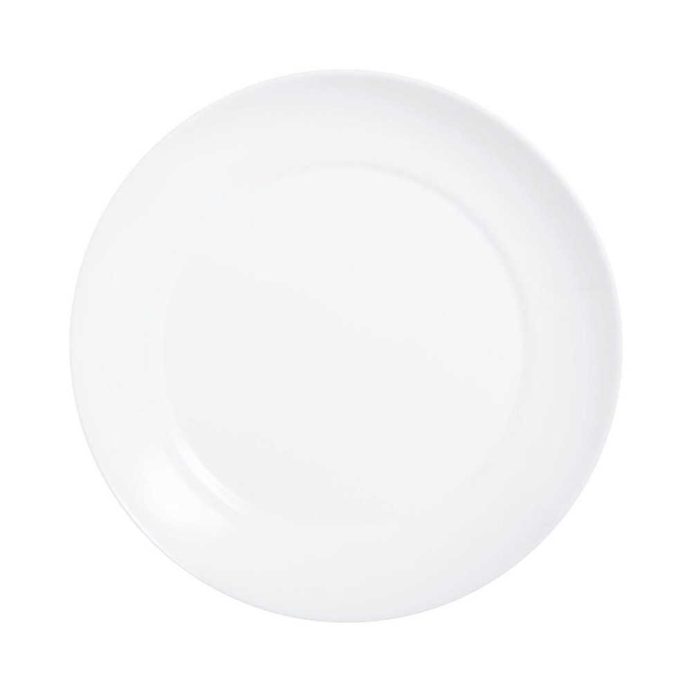 Flacher Teller Luminarc Apy Weiß Glas Ø 25 cm (12 Stück)