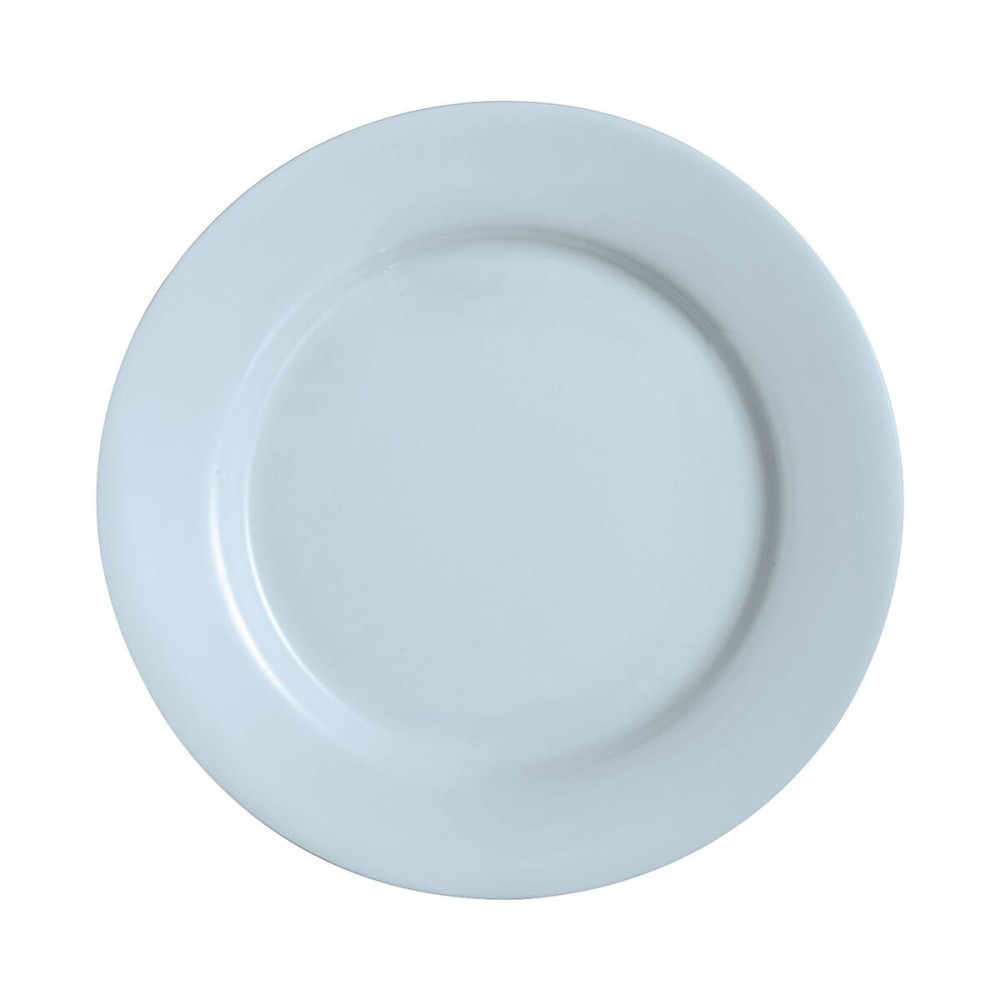 Flat Plate Luminarc Plumi Paradise Azu Blue Glass Ø 2,24 cm (24 Units)