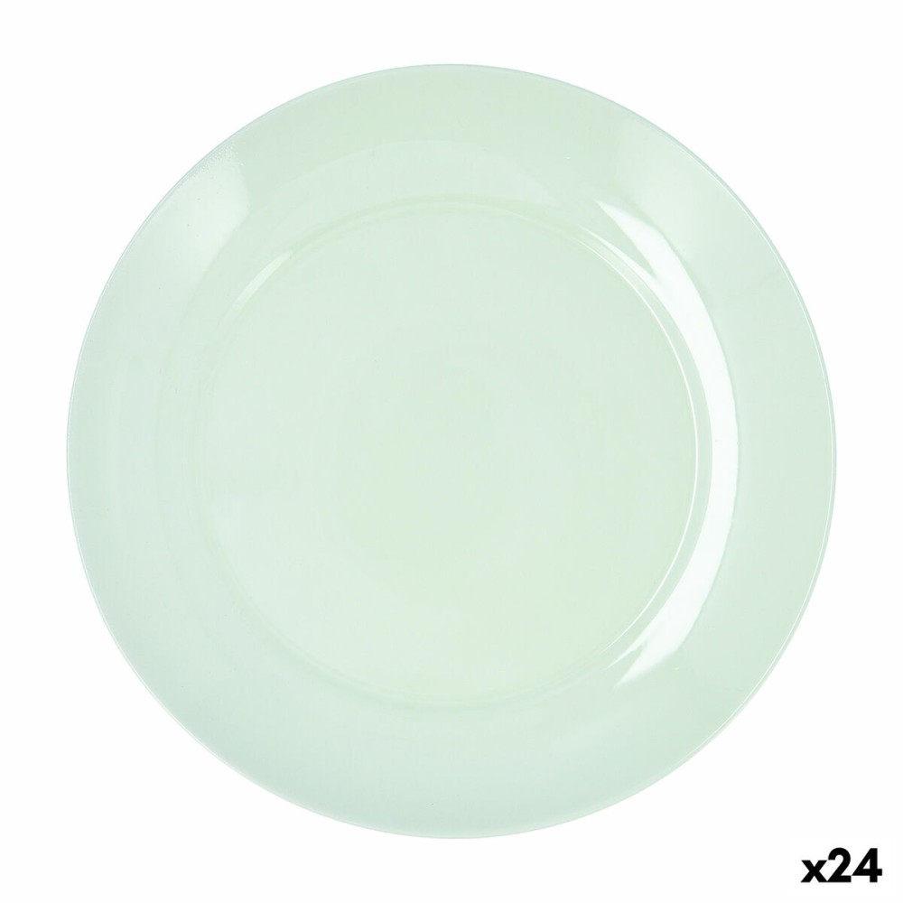Flacher Teller Luminarc Apy Paradise Verde grün Glas Ø 25 cm (24 Stück)